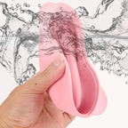 silicone wax warmer collapsible flexible bowl squeezed by hand showing easy cleaning for waxing machine