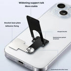 Stainless Steel Phone Kickstand attached to case back for a sleek desk setup