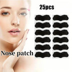 Unisex Blackhead Remove Mask Nasal Strips 25-piece bulk pack for long-term skin care pore maintenance