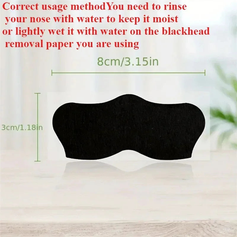 Unisex Blackhead Remove Mask Nasal Strips single 8x3 cm strip shape for optimal nose contour coverage
