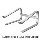 Open frame ventilated aluminum laptop holder for heat dissipation