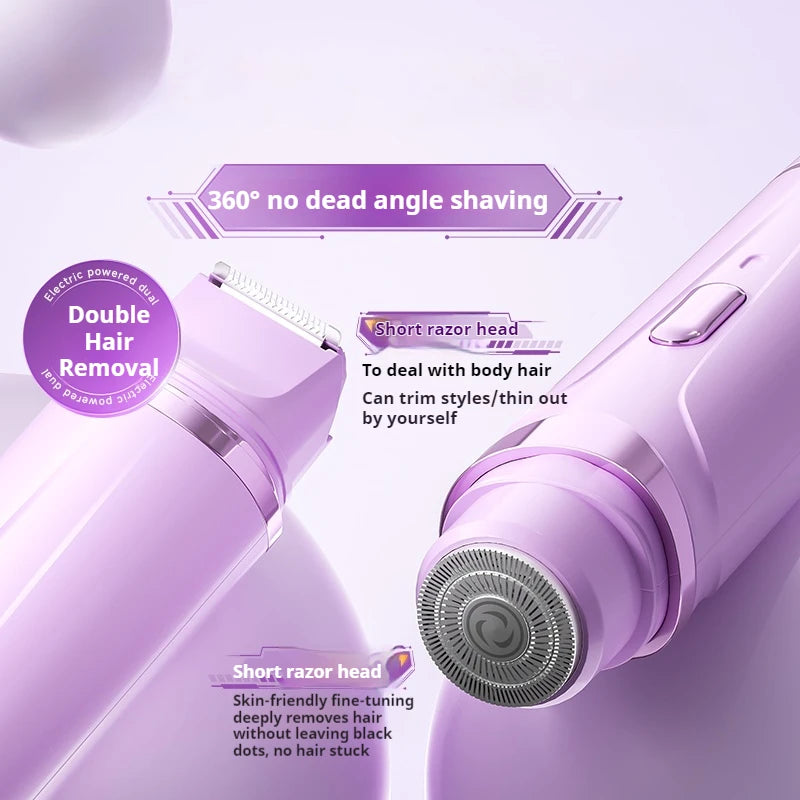 womens electric razor close up view of foil shaver head for gentle sensitive skin grooming