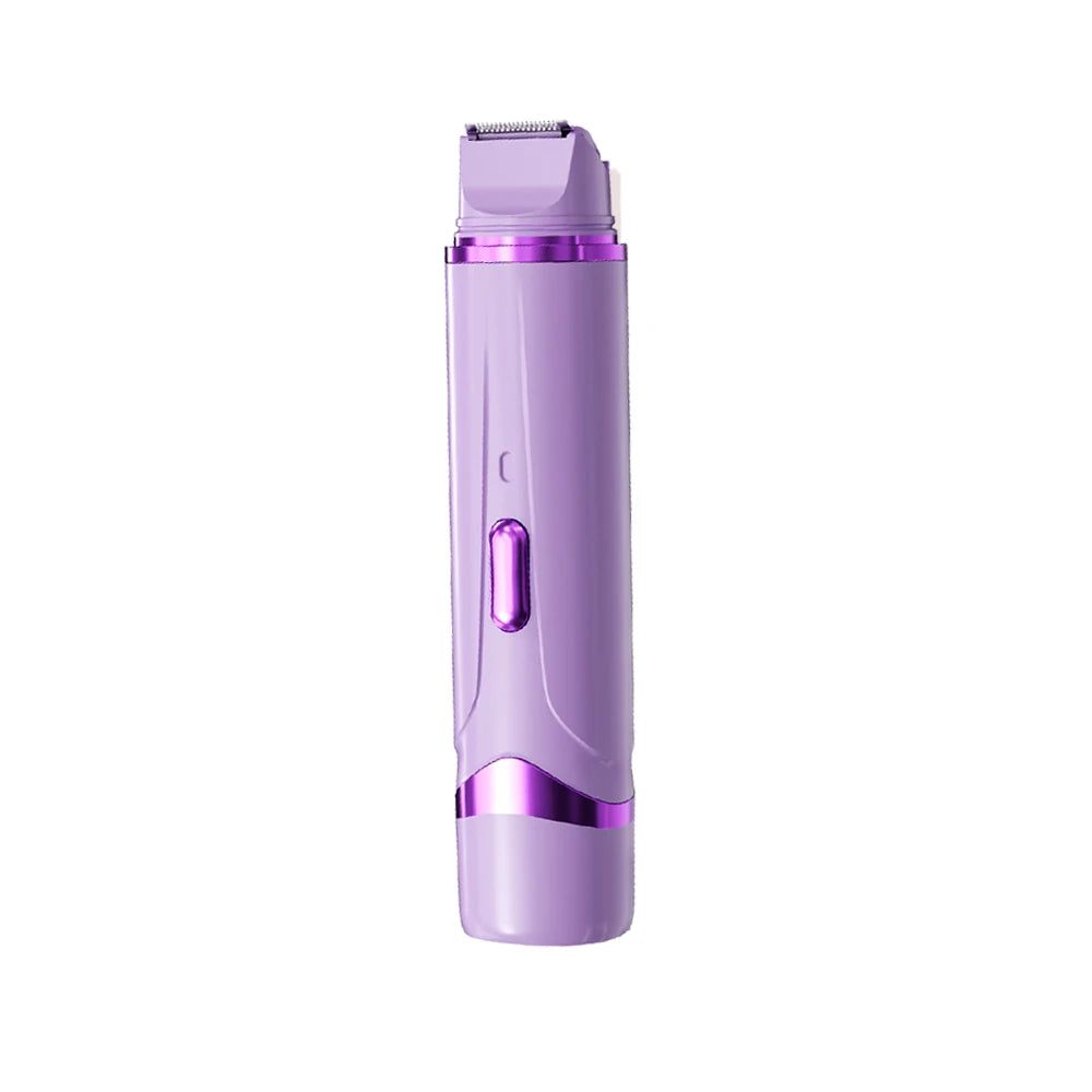 womens electric razor purple slim body design for comfortable grip during daily hair removal