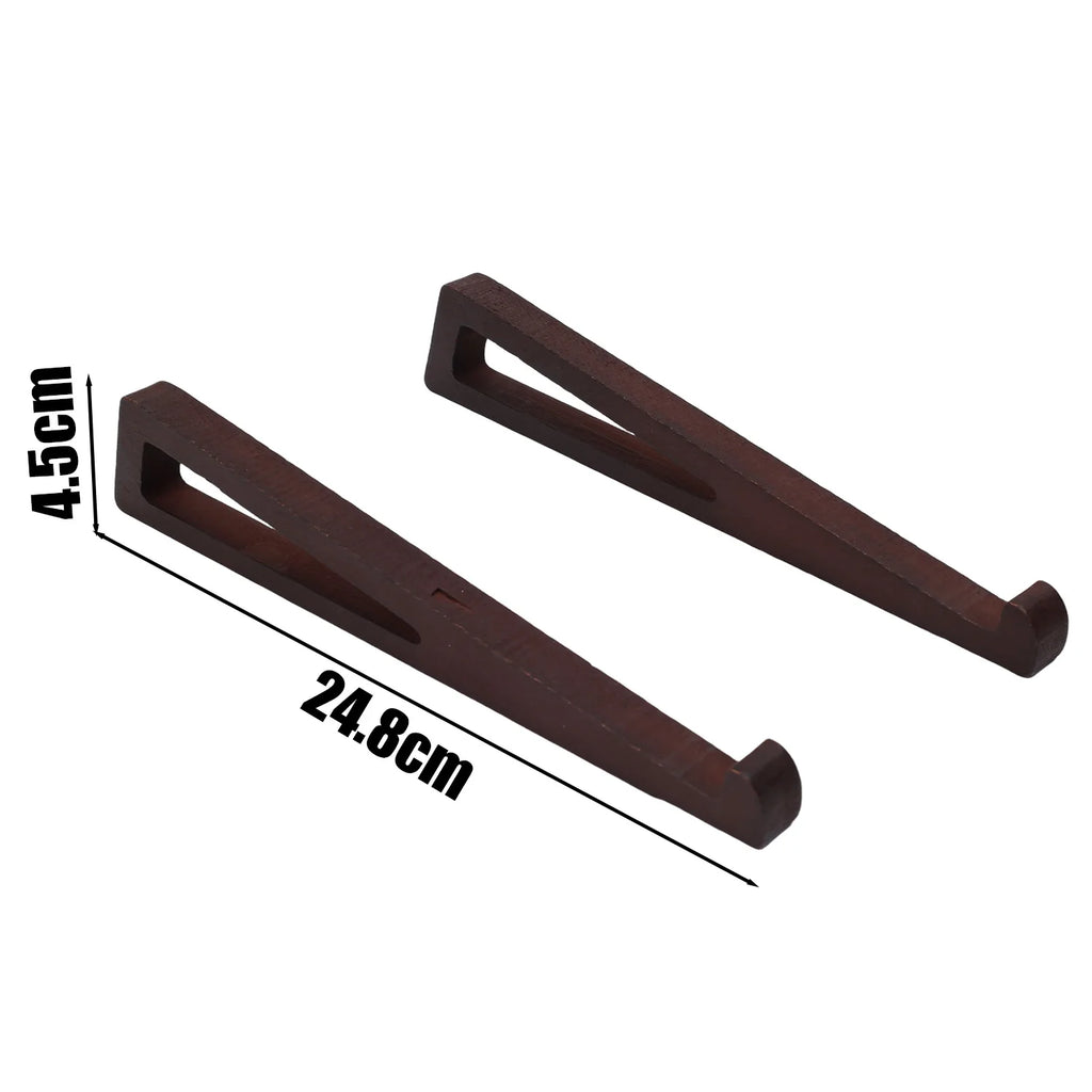 Wooden Laptop Stand dark walnut wooden finish for modern workspace elegance