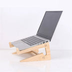 Wooden Laptop Stand for 10-17 Inch Laptops - Natural Wood Finish
