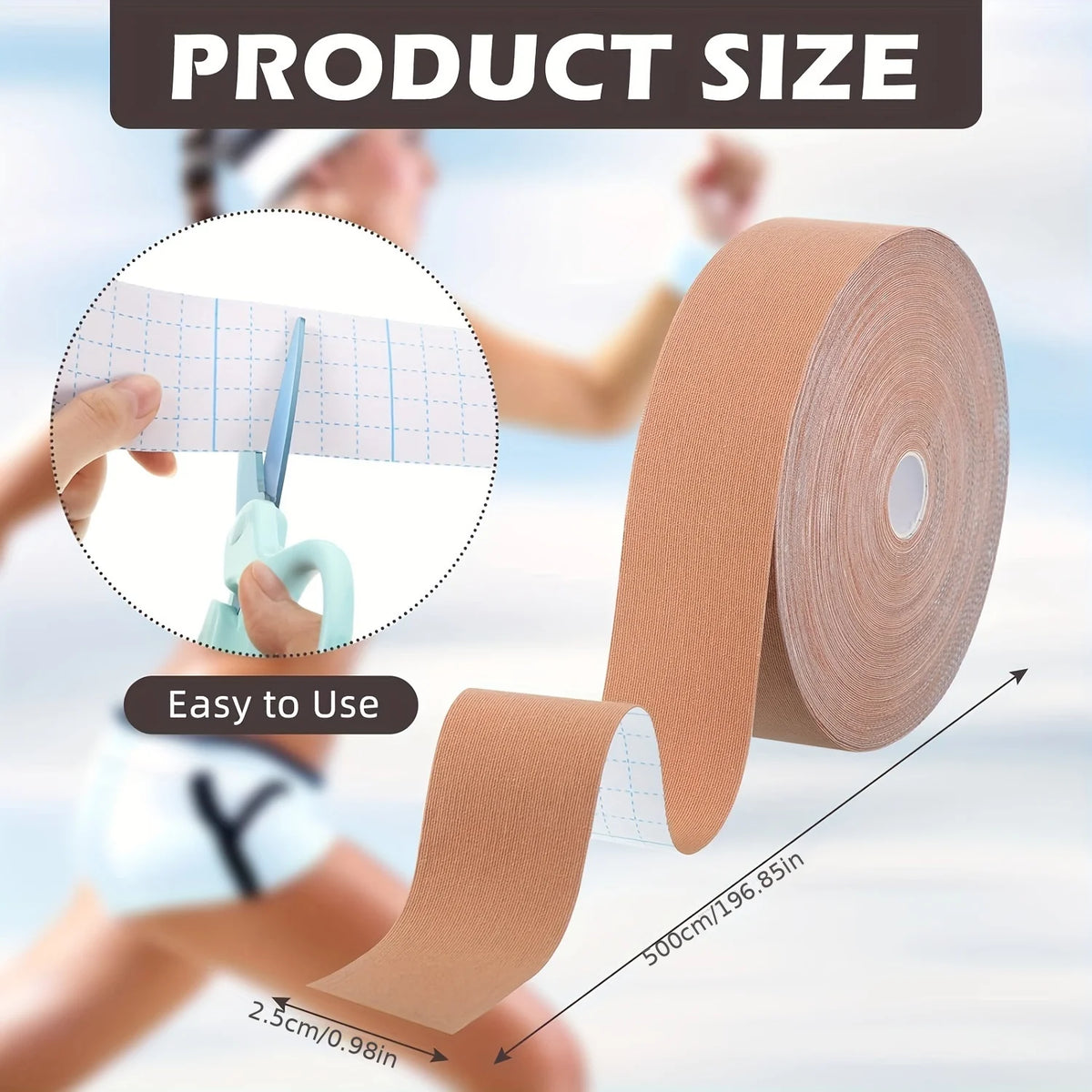 wrinkle removal tape elastic roll size and dimensions diagram for targeted anti aging facial treatment